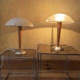 Pair of Ikea Kvintol mushroom lamps – 90s Scandinavian design