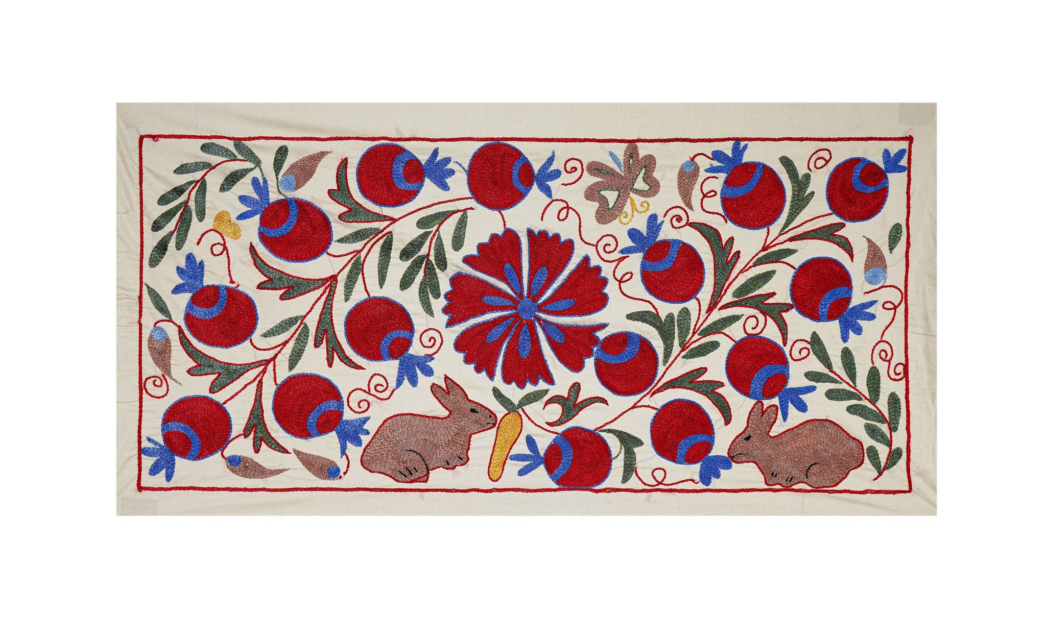 Vintage Turkish hand-knotted rug 49x92cm