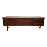Enfilade danoise en teck long 220, années 1960