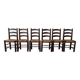 6 Brutalist Georges Robert chairs c.1950