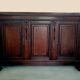 antique sideboard with 3 doors from the late 19th century in oak - very good condition
