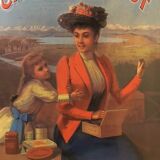 Lindt chocolate metal advertising plate