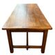 Table de ferme en bois massif - bois pommier sauvage