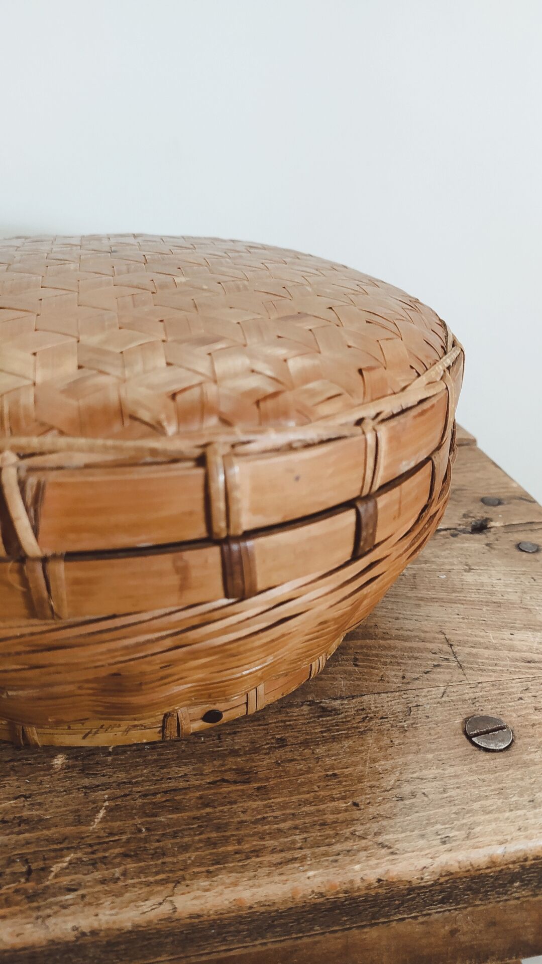 Boîte ronde vintage • Artisanat