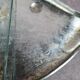 Glass and silver-plated fish trivet
