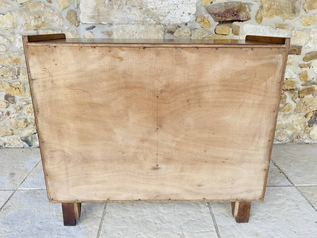 Vintage storage furniture in flame-figured oak, by Gillard Bourdin, circa 196.