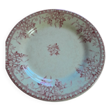 Opaque porcelain plate from Gien - Mariette series