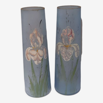 Pair of Art Deco glass vases 1930s