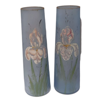 Pair of Art Deco glass vases 1930s