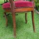 4 chaises médaillon tapissées style Louis Philippe