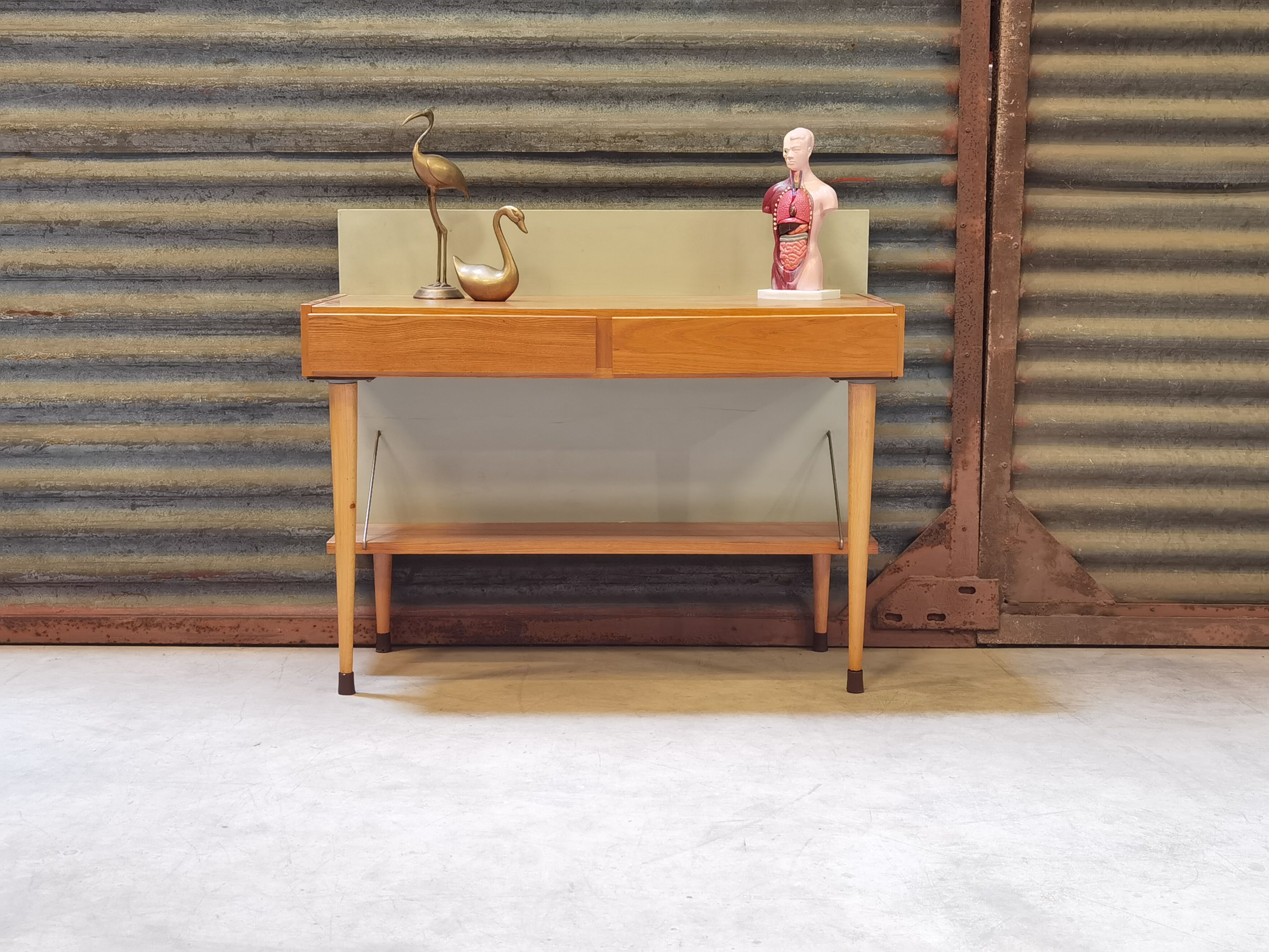 Entrance wall console or small Czech accent furniture year 70