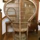Large Emmanuelle chair in wicker and rattan Era 1970