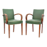 Pair of bridge armchairs