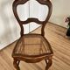 Chaises style Louis XV en bois et cannage