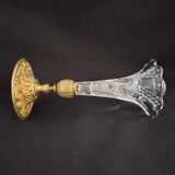 Cornet or tulip vase, centrepiece, Baccarat crystal 19th century