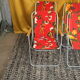 4 chairs folding vintage