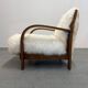 Fauteuils en peau de mouton Art Déco