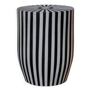 Table d'appoint ou tabouret - rayures
