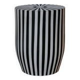 Striped side table or stool