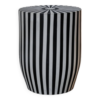 Striped side table or stool