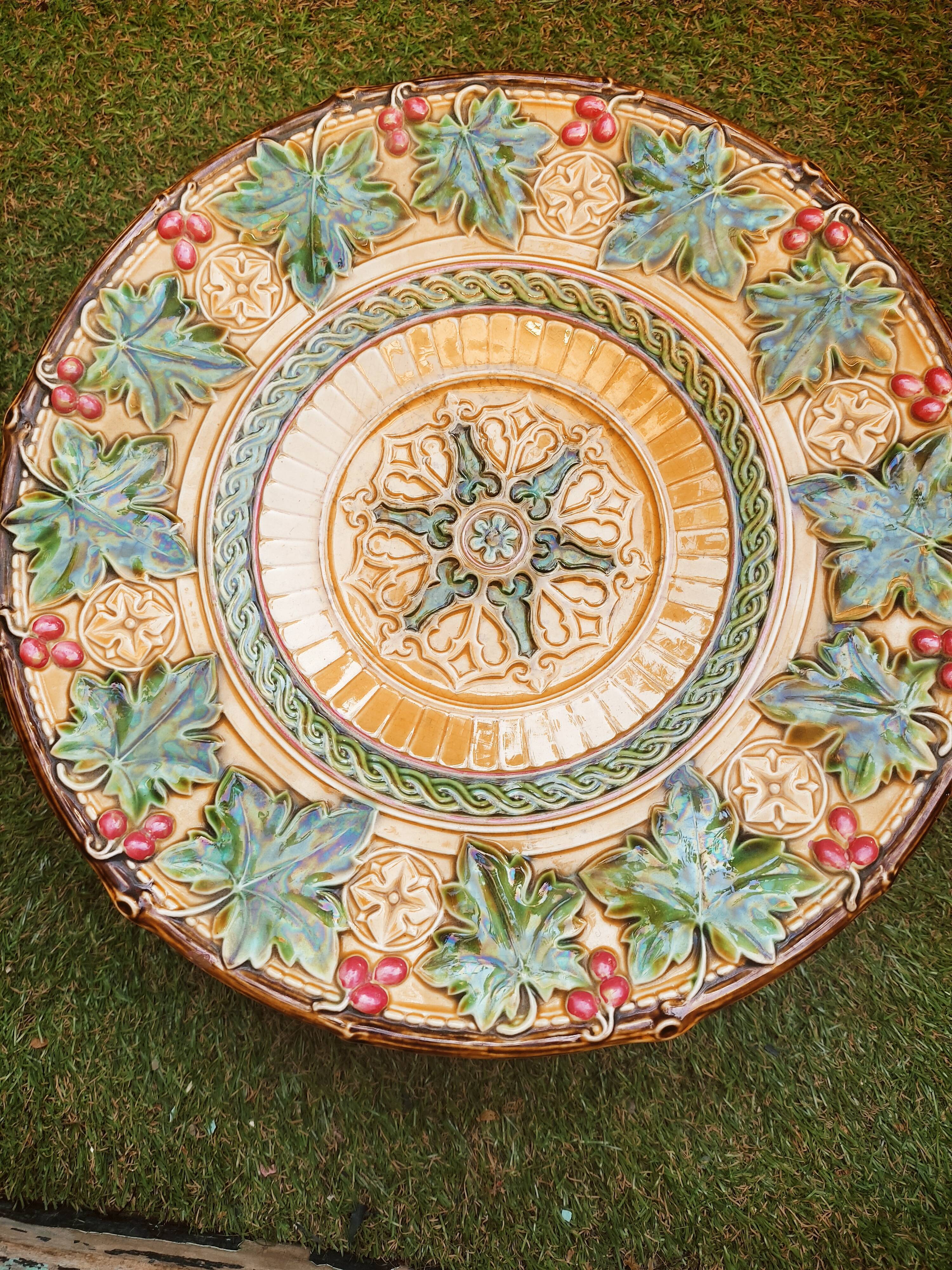 Dish on foot in slurry