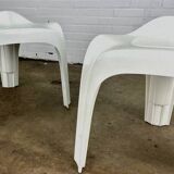 White Casalino stools, Casala — Alexander Begge