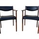 Pair of Scandinavian rosewood armchairs by SAX circa 60