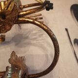 Wall lamp vintage epis de ble hollywood regency 1950 60