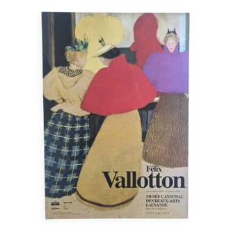 Félix valloton (d'ap.) musée cantonal des beaux-arts lausanne, 1992-93. affiche originale