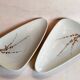 Duo de raviers porcelaine Royal Limoges vintages forme libre