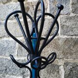 Painted parrot coats door