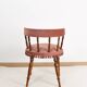 Old velvet armchair, toad style, from the 1950s