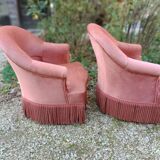 Toad armchairs, a pair