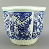 Delft Boch Royal Sphinx earthenware pot cache