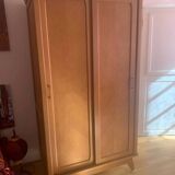 Scandinavian wardrobe with compass legs