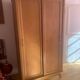 Scandinavian wardrobe with compass legs