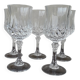 Crystal stemmed glasses