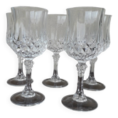 Verres cristal à pied