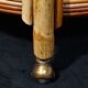 Round trolley with bamboo and rattan wheels