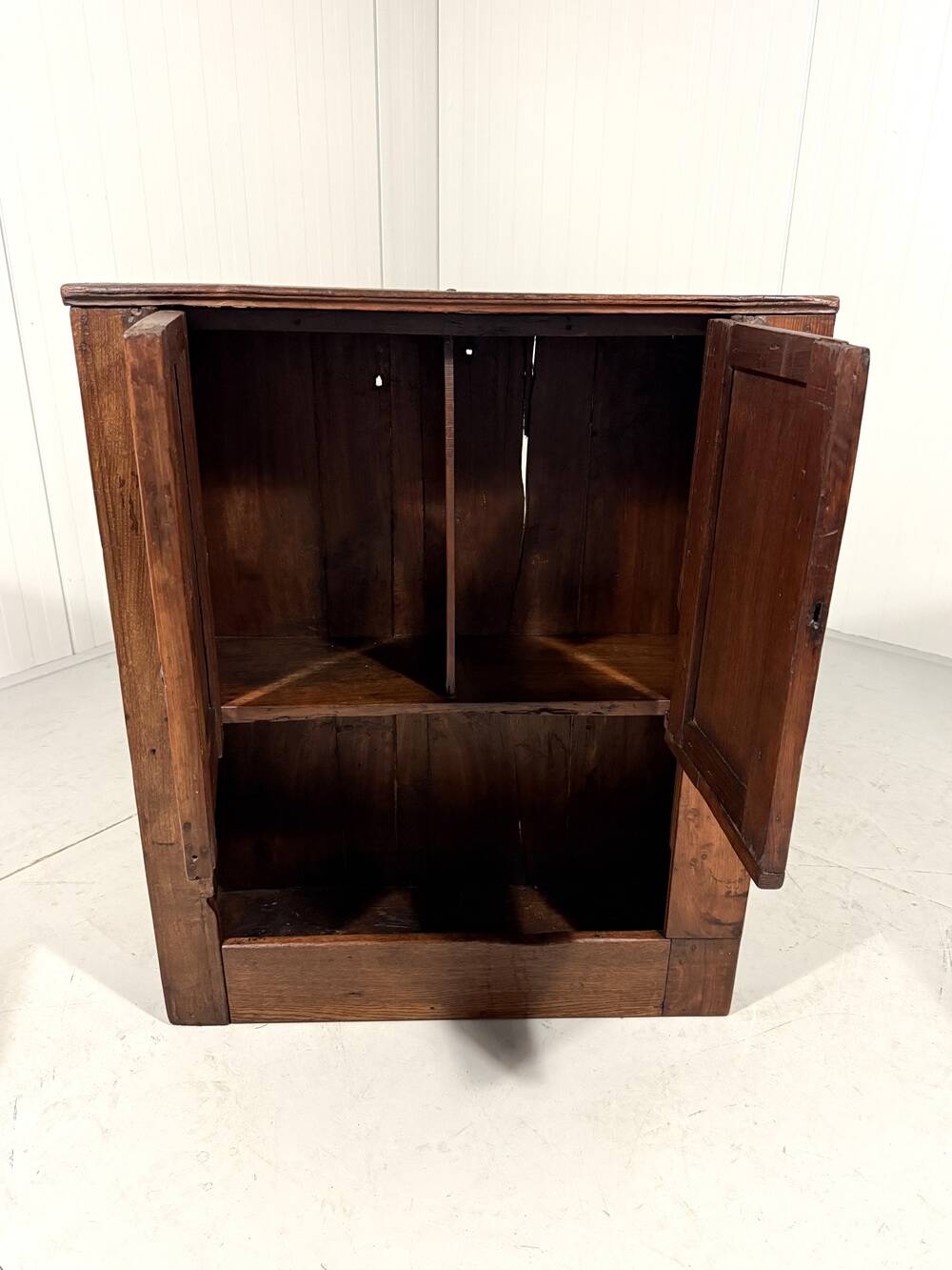 Small antique rustic wardrobe, circa 1880