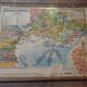 Ancient school map "Midi Mediterranean and Corsica" - Paul Kaeppelin