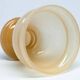 Vase, mid-century modern, beige glass, Poland, 1970s