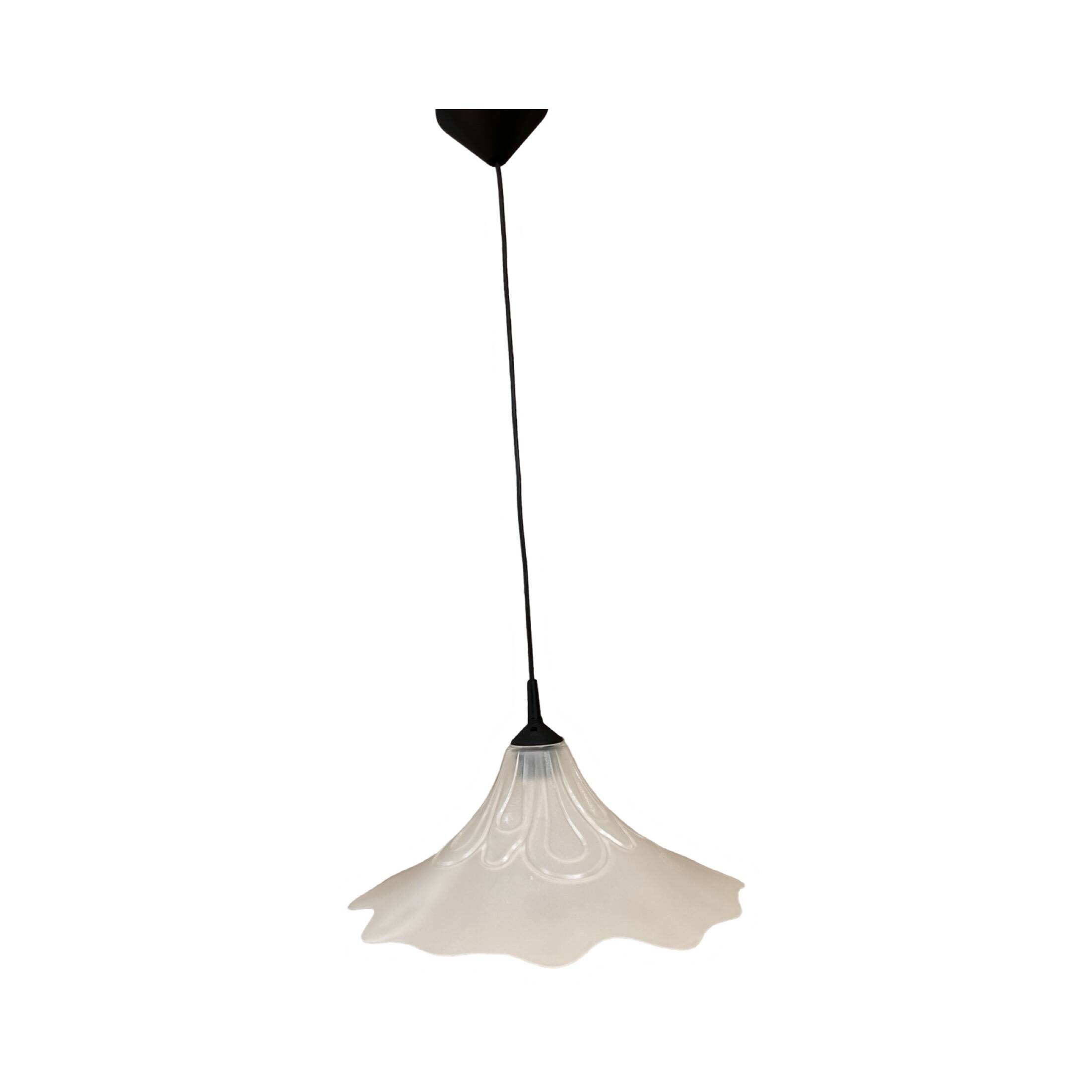 Flower shape hanging lamp, Narva Leuchen, Germany, 1970s.