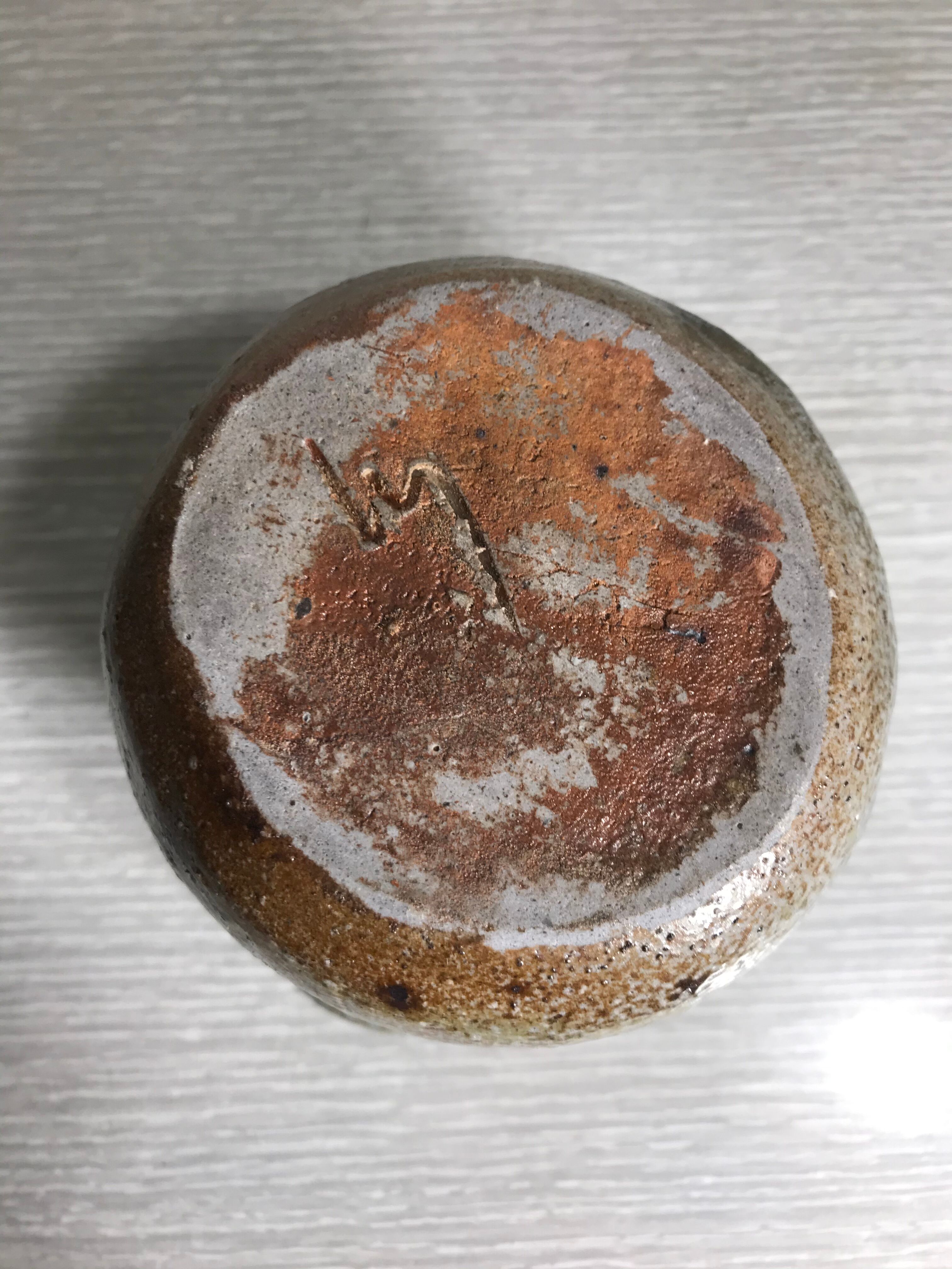 Ancient Vase in Gres Enamelled Drawing Of Flowers Col Corolle Signed Vintage