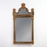 20th century Belgian Rococo-Venetian Mirror in Gilded Wood