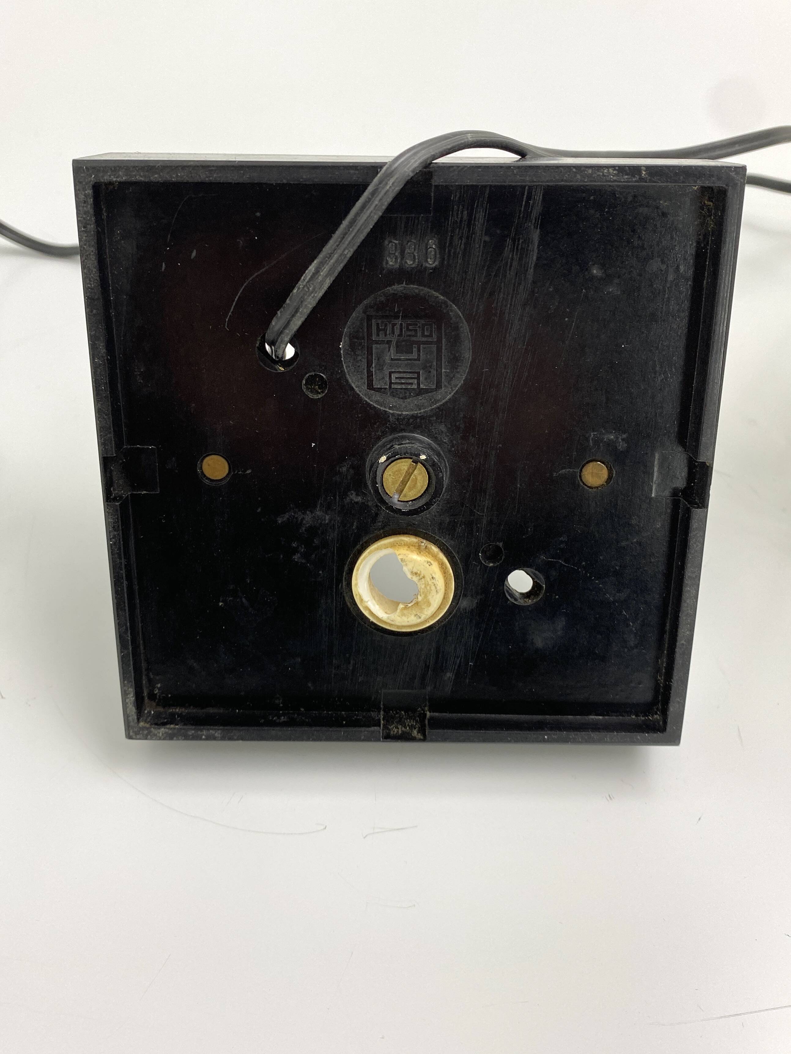 Pair of Vintage Cube Lamps – Textured Glass Wall or Ceiling Lights