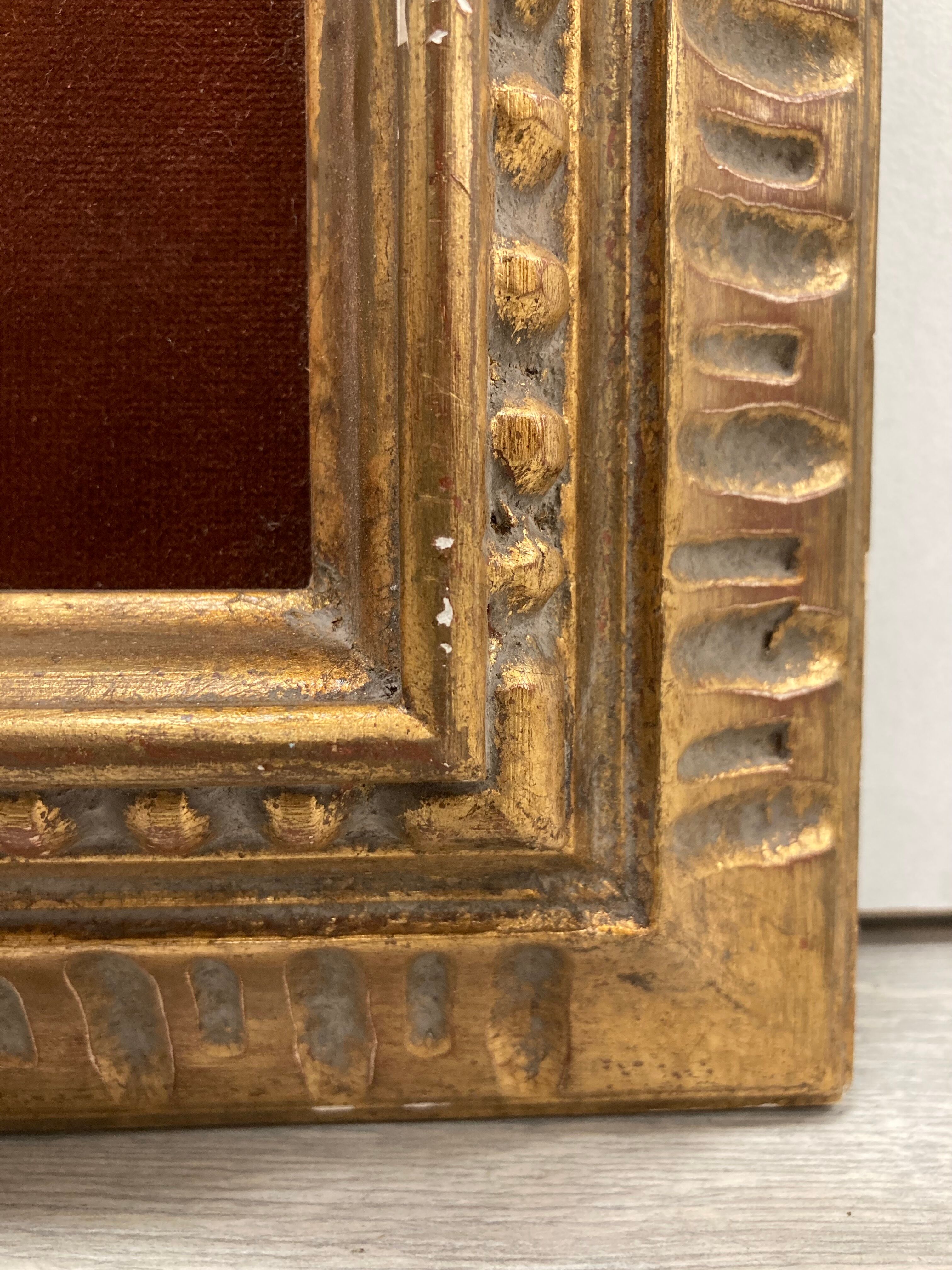 Vintage frame and its Marie-Louise