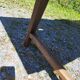 Large rustic farmhouse table bobbin legs