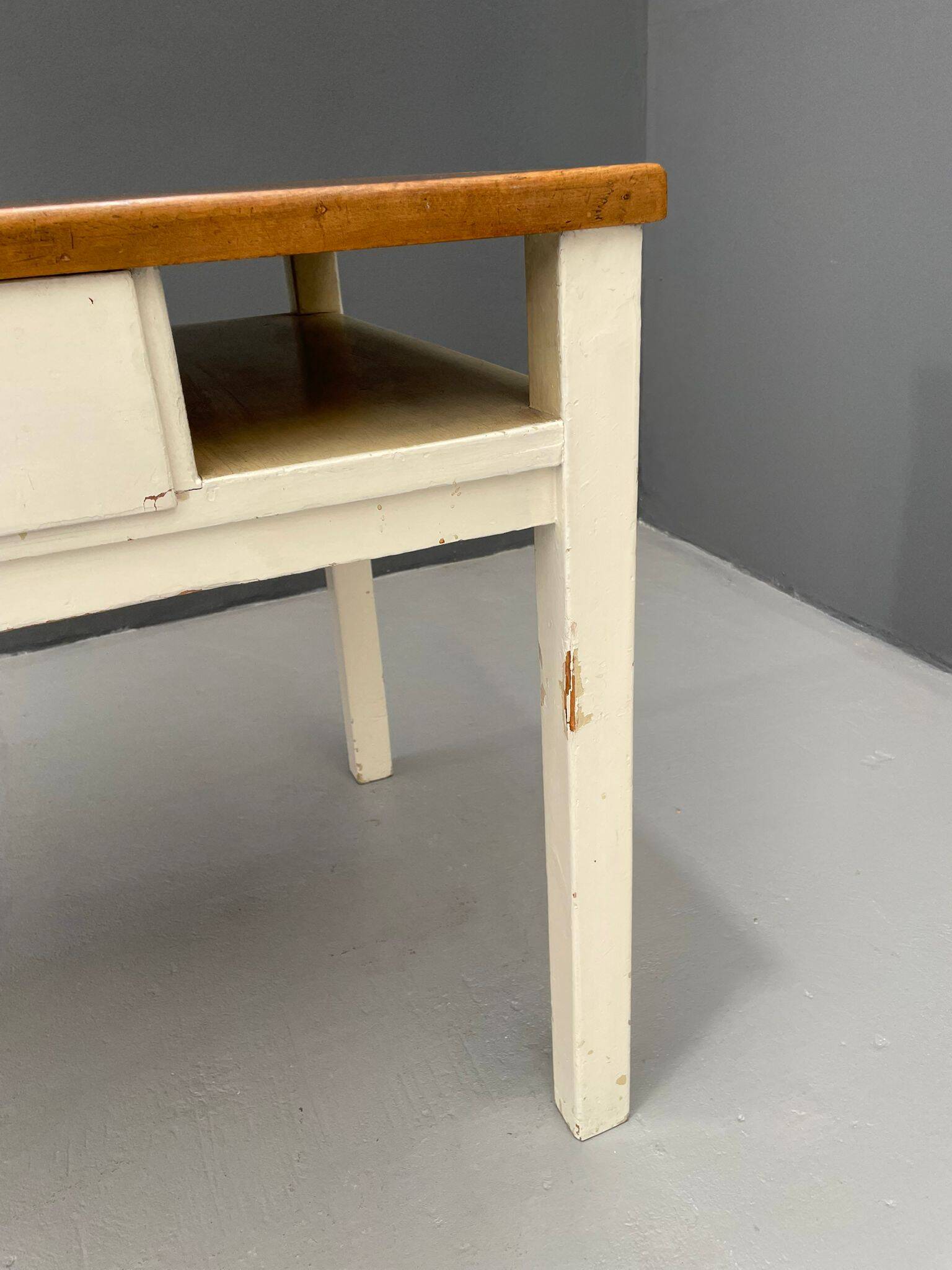 Vintage Writing Desk with Drawer, Czechoslovakia, ca. 1950s–60s