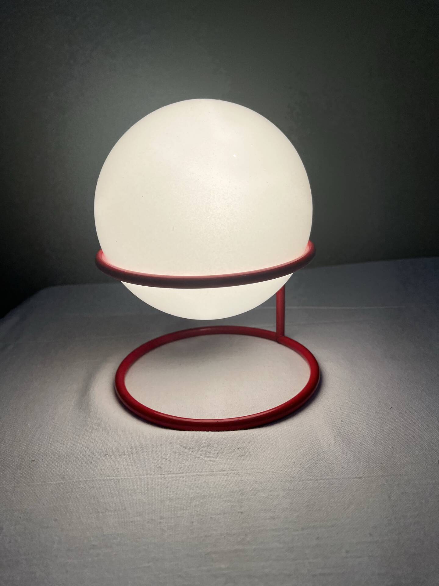 Lampe boule vintage design italien années 70